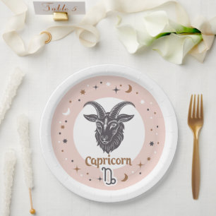 Prato De Papel Zodiac - Sinal Capricórnio