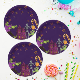 Prato De Papel Zombie Birthday Kids Party Paper Play