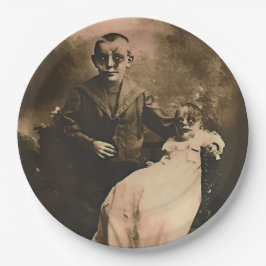 Prato De Papel Zombie Siblings