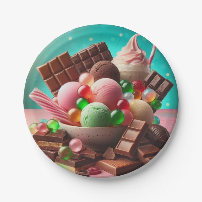 Prato Descartável para Festa (Frente)