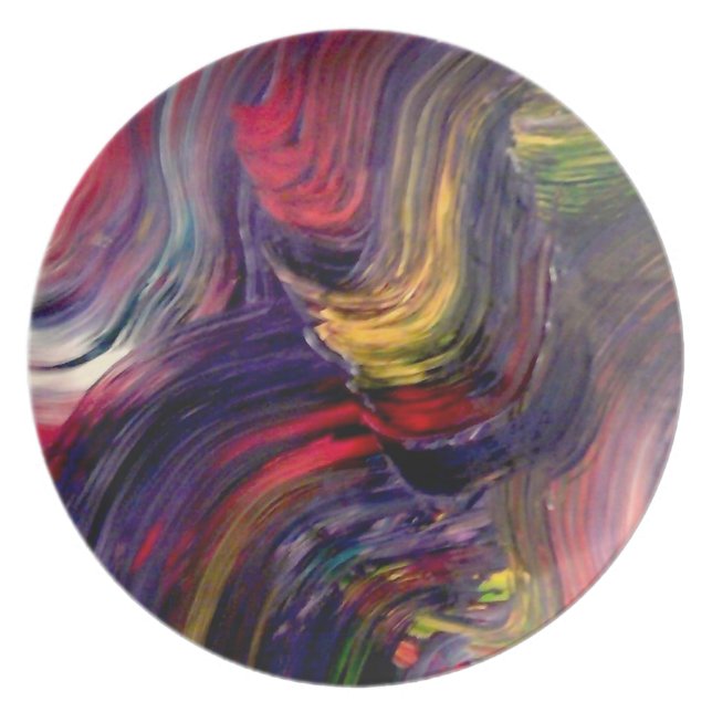 Prato Eu desejo em cima de uma placa (Frente)