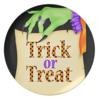 Prato Placa da melamina do Dia das Bruxas da nota de