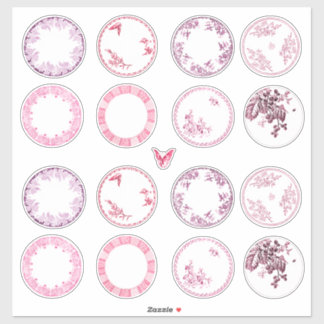 Pratos Antiqueados Franceses | Etiquetas vermelhas