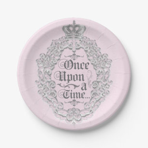 Pratos Coroa de Princesa Era Uma Vez Vintage Conto