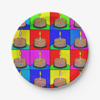 Pratos de Aniversário com Design de Bolo