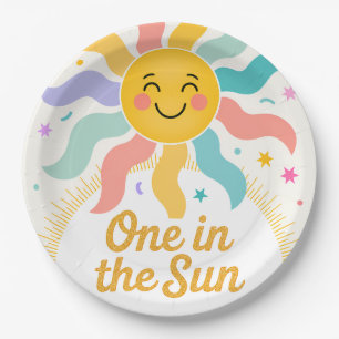 Pratos de Aniversário Um no Sol