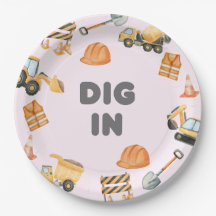 Pratos de festa de construção