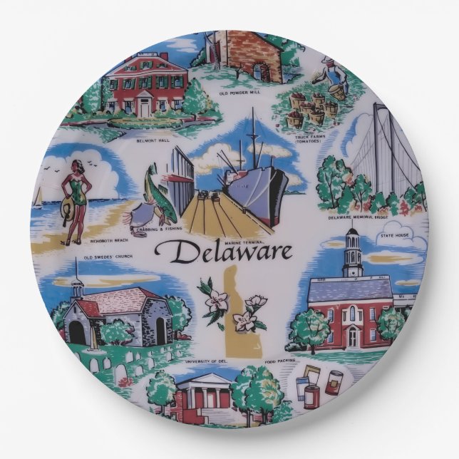 Pratos de festa de Delaware (Frente)