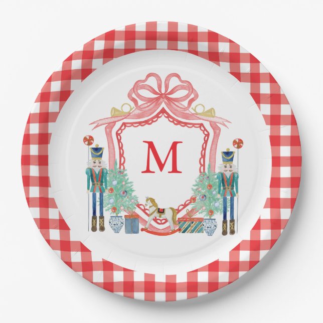 Pratos de festa de Natal personalizados (Frente)