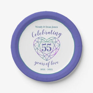 Pratos de festa do aniversário de 55 anos de Alexa