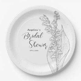 Pratos de festa para um chá de noiva.