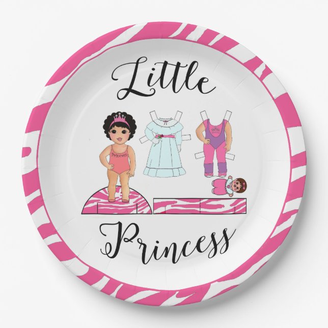 Pratos de festa "Pequena Princesa" (Frente)