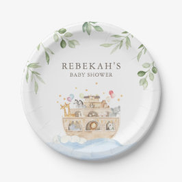 Pratos de festa personalizados da Arca de Noé