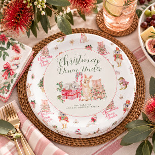 Pratos de festa personalizados de Natal na Austrál