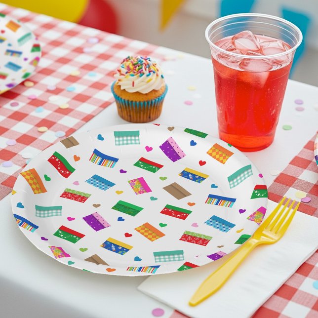 Pratos de festa Shoebox Love - Branco (Criador carregado)