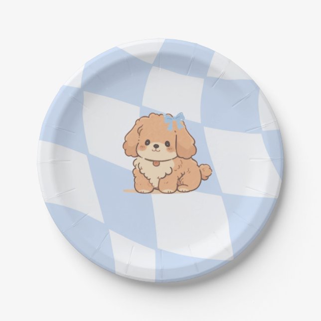 Pratos de Papel Bows & Bones (Frente)