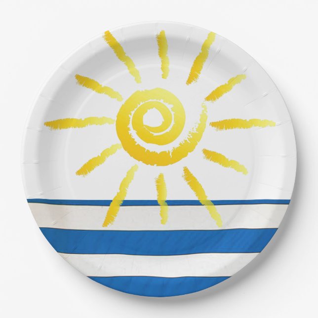 Pratos de Papel “Bright Sunshine” (Frente)