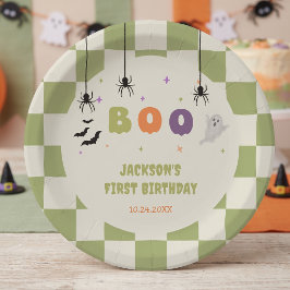 Pratos de Papel Coloridos de Aniversário de Hallow