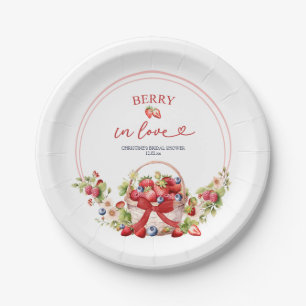Pratos de Papel Coquette Berry in Love Chá de Noiv