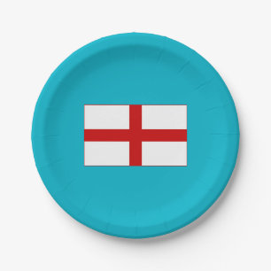 Pratos de Papel da Bandeira da Inglaterra