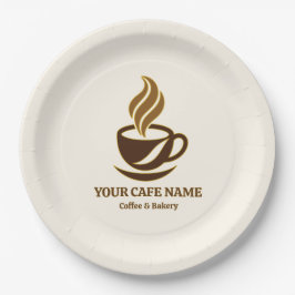 Pratos de Papel de Abertura de Café Editáveis Desi