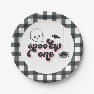 Pratos de papel de aniversário de 1 ano de Hallowe