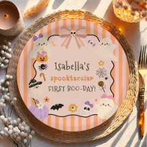 Pratos de Papel de Aniversário de Halloween Espeta