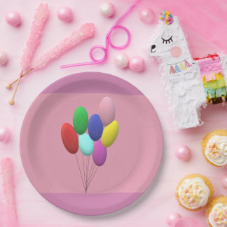 Pratos de Papel de Aniversário (menina)
