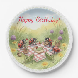 Pratos de papel de aniversário personalizados fest