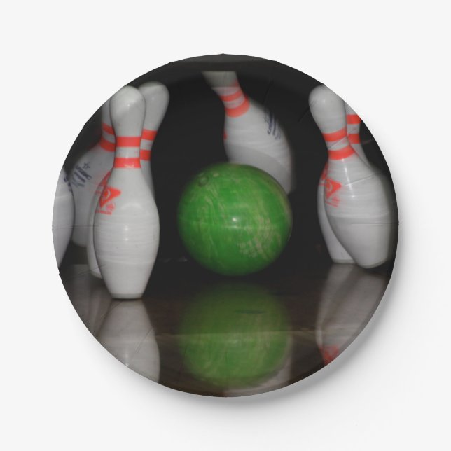 Pratos de Papel de Boliche (Frente)