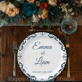 Pratos de Papel de Casamento Mexicano Rústico – Pa