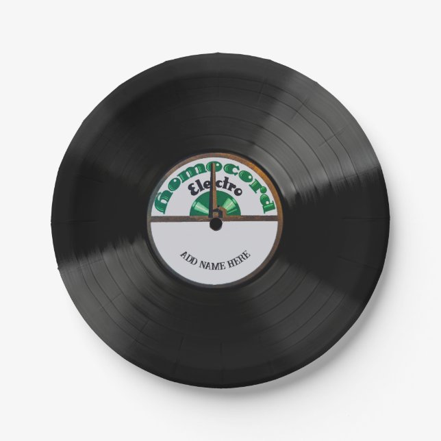 Pratos de Papel de Design de Vinil 78 Personalizad (Frente)