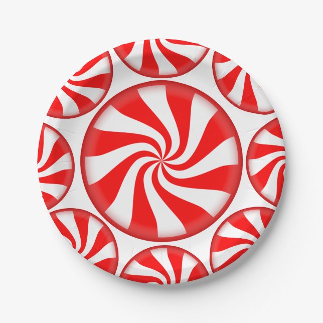 Pratos de Papel de Doces de Feriado (Frente)