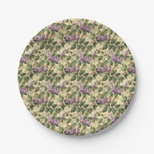 Pratos de Papel de Festas Florais Lilás Roxo Louça