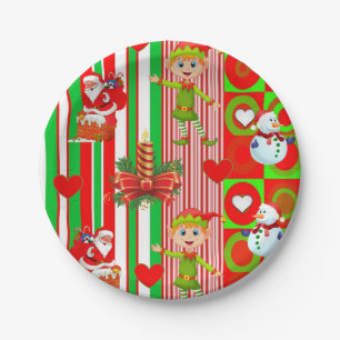 Pratos de Papel de Natal, Papai Noel