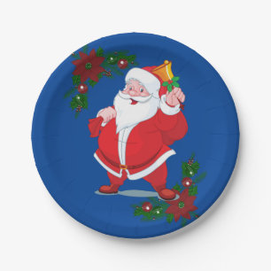 Pratos de Papel de Natal, Papai Noel
