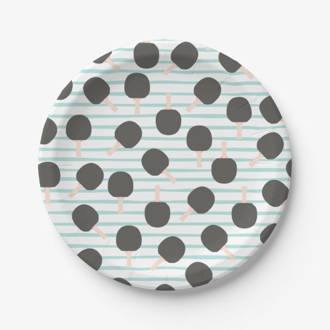 Pratos de Papel de Tênis de Mesa Fofo (Frente)