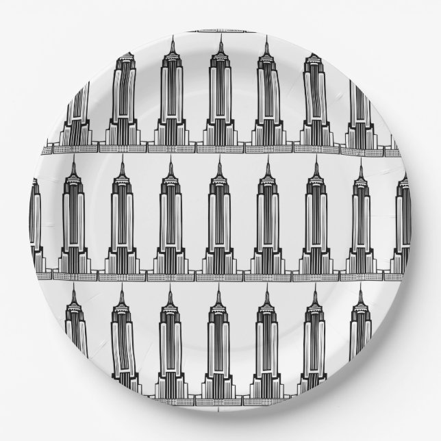 Pratos de Papel do Empire State Building (Frente)