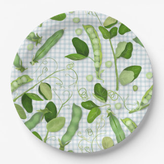 Pratos de Papel Ervilhas Verdes