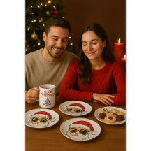 🎄 Pratos de Papel Feliz Natal | Festa de Férias 