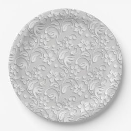 Pratos de papel floral