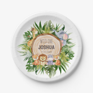 Pratos de Papel Jungle Wild One