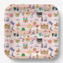 Pratos de Papel Kids Eid Mubarak – Islâmico Colori