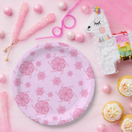 Pratos de Papel Monocromáticos FTF em Rosa para Fe