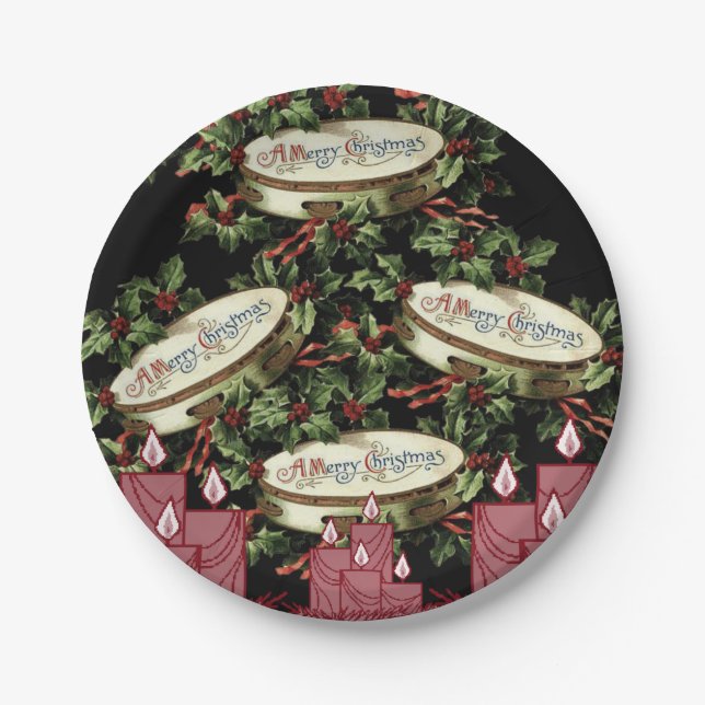Pratos de papel Natal (Frente)