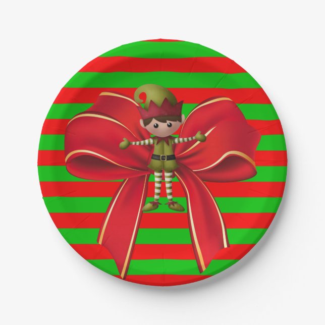 Pratos de papel Natal (Frente)