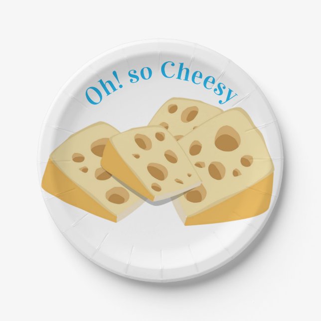 Pratos de Papel, Oh! Que Queijo Cheesy  (Frente)