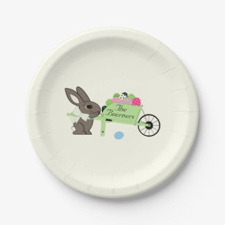 Pratos de Papel Ovos de Coelho Personalizados de P