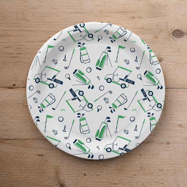 Pratos de Papel Padrão de Golfe (Criador carregado)