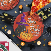 Pratos de papel para almoço de Halloween no Party 